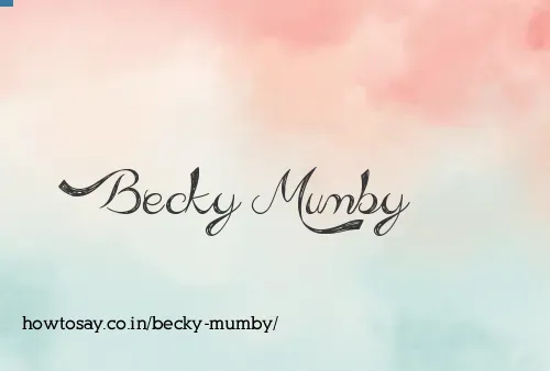 Becky Mumby