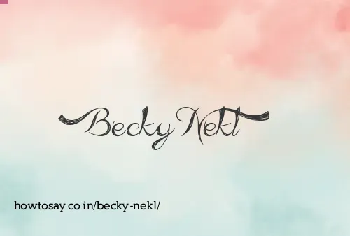Becky Nekl