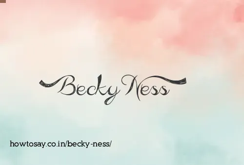 Becky Ness