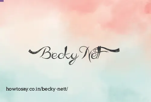Becky Nett