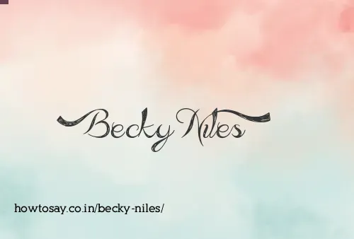 Becky Niles