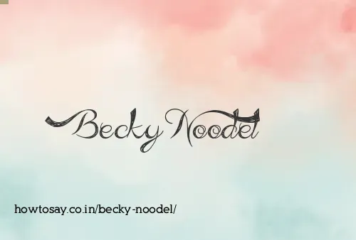 Becky Noodel