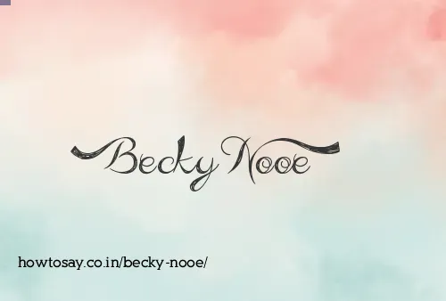 Becky Nooe