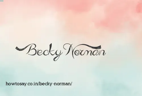Becky Norman
