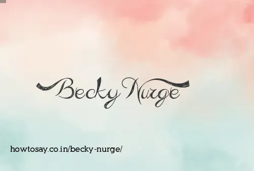 Becky Nurge