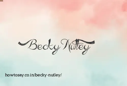 Becky Nutley