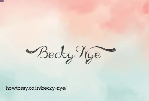 Becky Nye