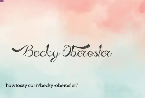 Becky Oberosler