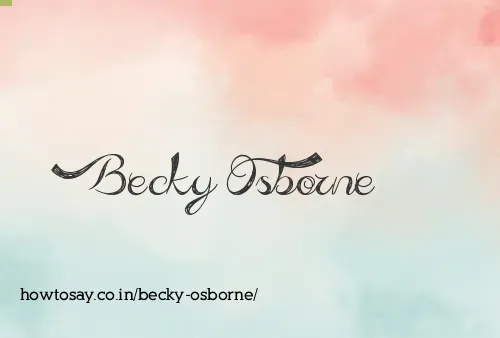 Becky Osborne