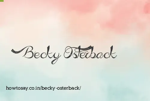 Becky Osterback