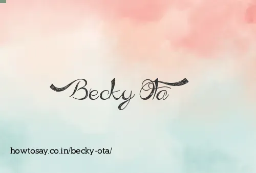 Becky Ota
