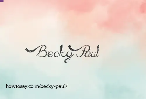 Becky Paul