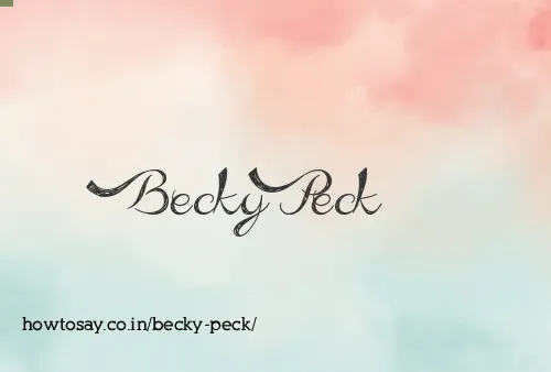 Becky Peck