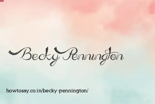 Becky Pennington