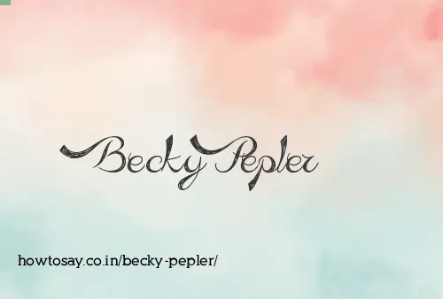 Becky Pepler