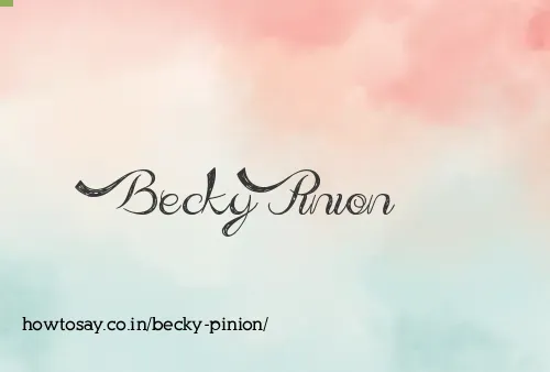 Becky Pinion