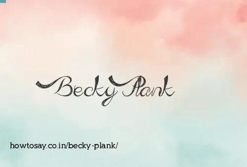 Becky Plank