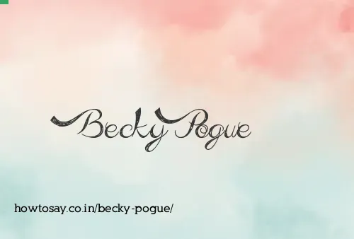 Becky Pogue