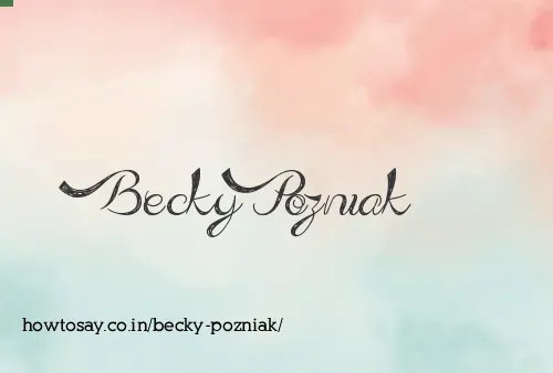 Becky Pozniak