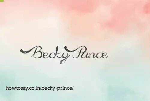 Becky Prince