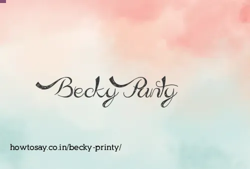 Becky Printy