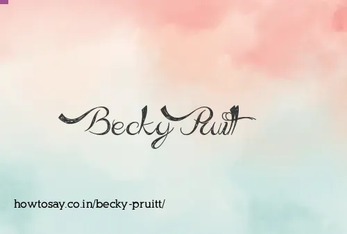 Becky Pruitt