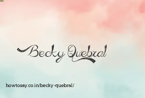 Becky Quebral