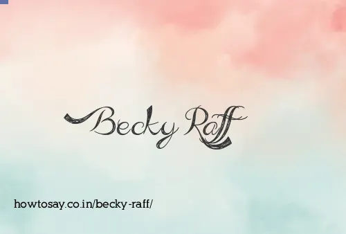 Becky Raff