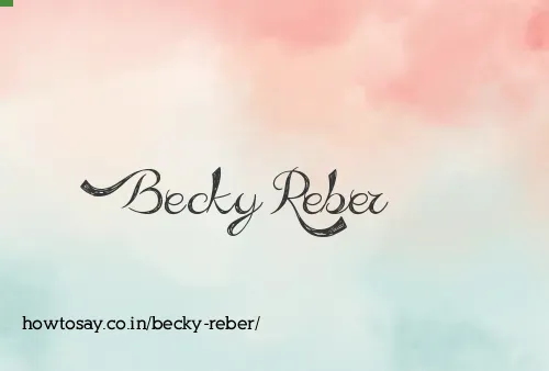 Becky Reber