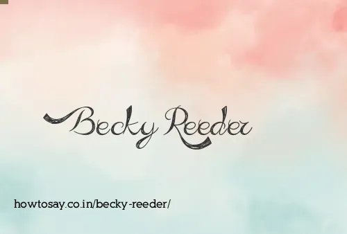 Becky Reeder