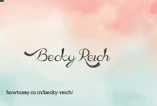 Becky Reich