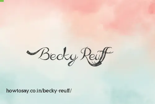 Becky Reuff