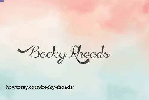 Becky Rhoads