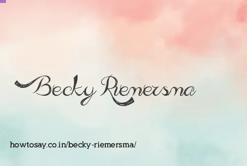Becky Riemersma