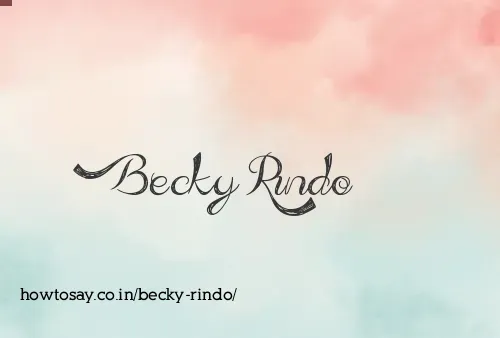 Becky Rindo