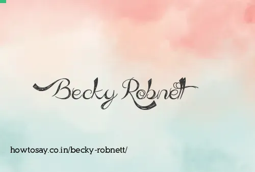 Becky Robnett