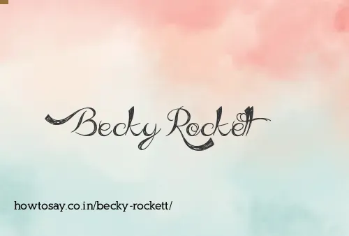 Becky Rockett