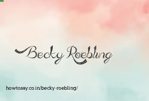 Becky Roebling