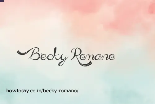 Becky Romano