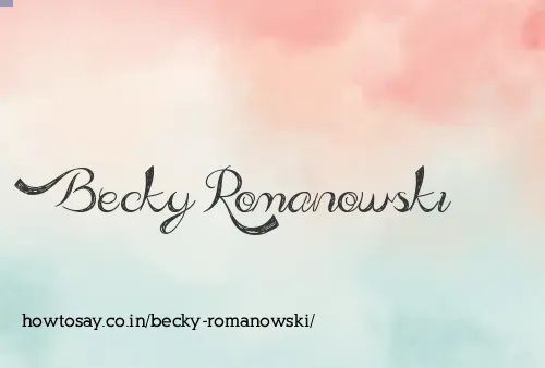 Becky Romanowski