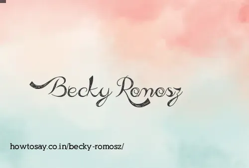 Becky Romosz