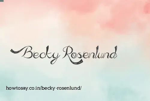 Becky Rosenlund