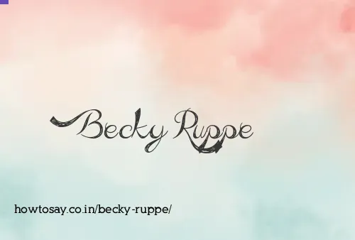 Becky Ruppe