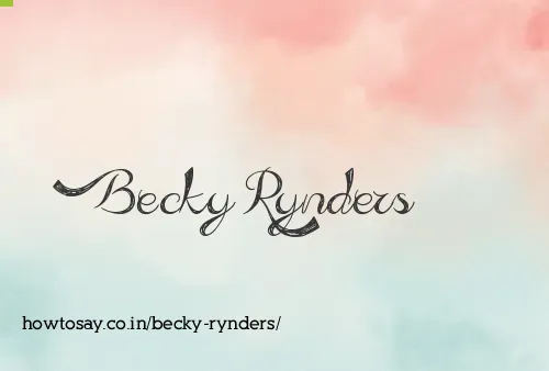 Becky Rynders