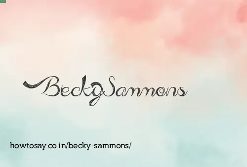 Becky Sammons