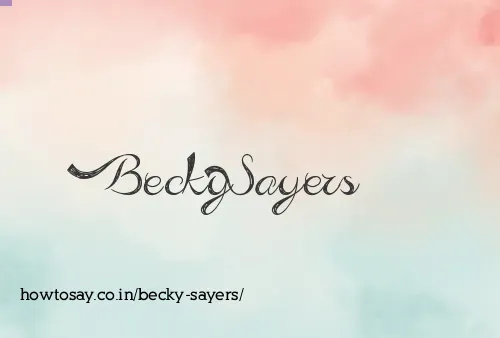 Becky Sayers