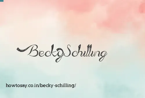 Becky Schilling
