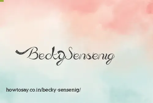 Becky Sensenig