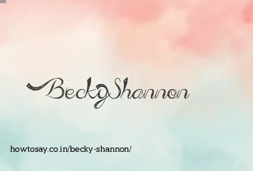 Becky Shannon