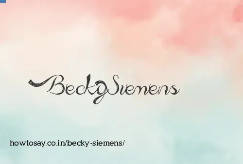 Becky Siemens